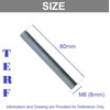 TERF® M6 (6mm) X 80mm Fully Threaded Studding Rod Bar