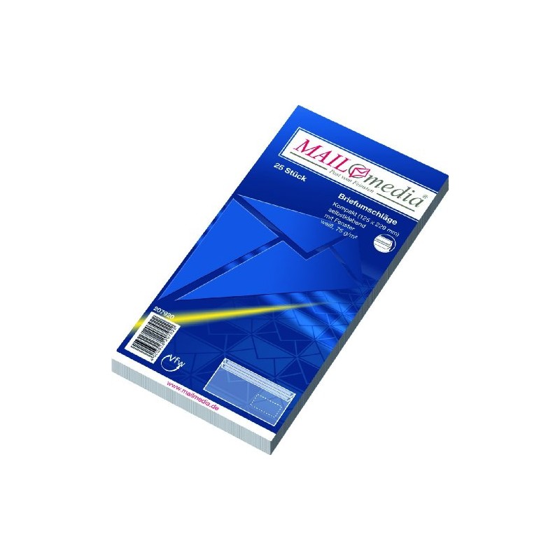 MAILmedia Briefumschlag Offset weiß, Kompakt, mit Fenster