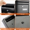 iMounTEK Wall Mount Mailbox Lockable Galvanized Iron Letter Post Box