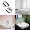 Pack of 2 Sink Overflow Covers, Siphon Cover for Sink