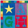 Flagship Carpets Early Blocks Colorful ABC Alphabet Children's Rug for