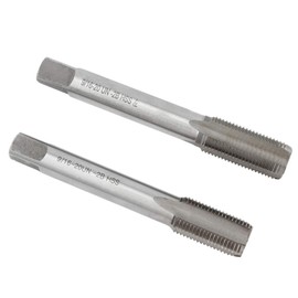 SM SunniMix Bicycle Pedal HSS Steel Thread Tap for Bike Crank, Cycling Bikes Maintenance Tool Kit, Silver Left Right