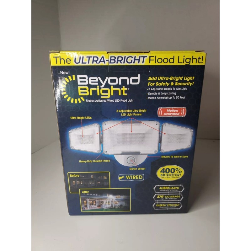 Beyond Bright Ultra LED Motion Activated Flood Light-BEBRF-PD