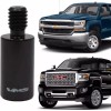 VMS Black White Bullet Antenna for Chevy Silverado and GMC