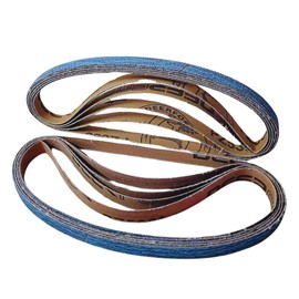 WA 10PACK - 1/2" x 18" Premium Sanding Belt, 60# Zirconia for Belt Sander Metal Fabrication, Woodworking 1/2 Inch (GRIT 60)