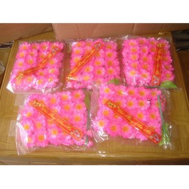 made in Vietnam Plastic Artificial Pink Flower (HOA Dao) 5 Bags