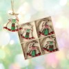 Heaven Sends Wooden Christmas Rocking Reindeers Hanging Tree Decorations x