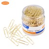 FUDAO FAMILY Paper Clips, 300-Count, Paperclips, Paper Clip, Gold Paper