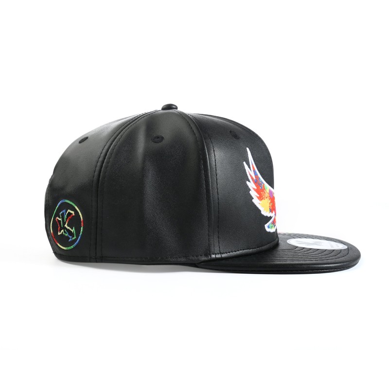 Underground Kulture Paint Collection Eagle Snapback Baseball Cap Black