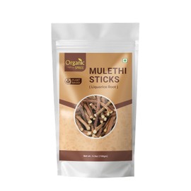 Organic Spree Licorice - Mulethi Sticks - 5.3oz (150gm) Pure and Natural Yashtimadhu - Jethimadh 150gm
