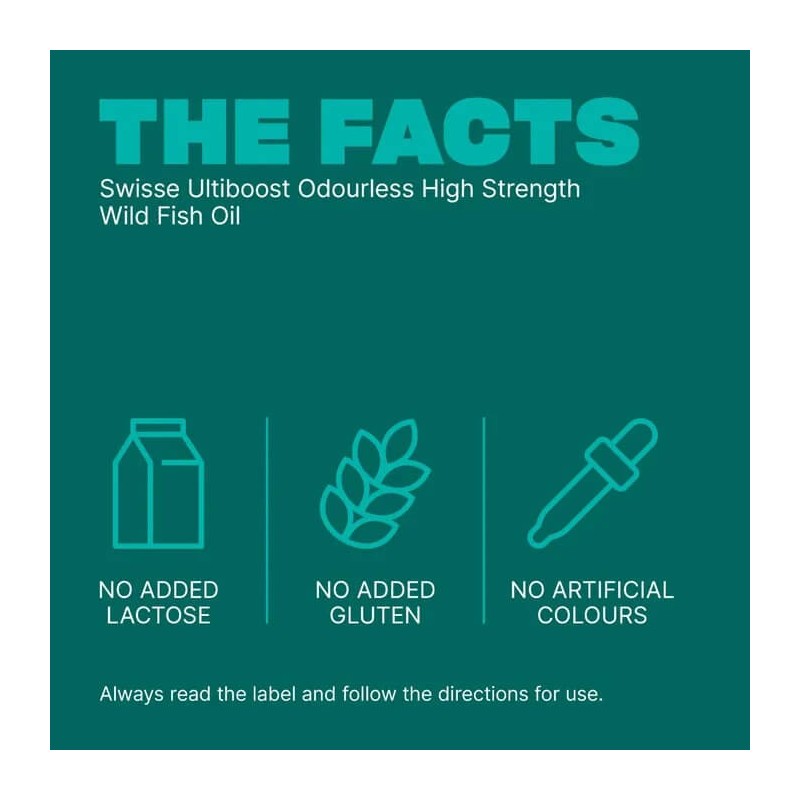 Swisse Ultiboost Odourless High Strength Wild Fish Oil 1500mg 400