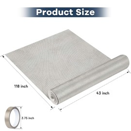 Faraday Fabric 43” x 118”, Military Grade Blocking Cloth Shielding, Conductive Material Cover for WiFi, Cell, Bluetooth, RFID, EMP Protection, EMF Blocker