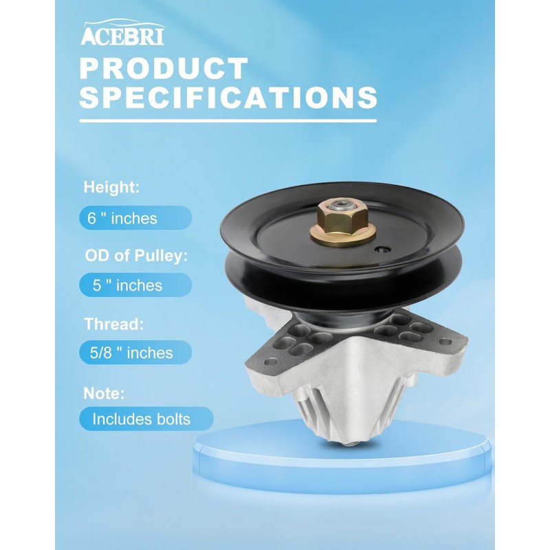 ACEBRI Spindle Assembly fit for MTD for Cub Cadet 618-06981