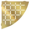 FROSCH Stainless Steel Shower Shelf, Corner - Quadrant (Brushed Brass)