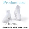 ASOMI Transparent Waterproof Shoe Covers with Zip, Waterproof Shoe Cover