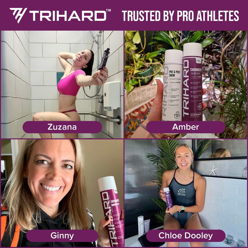 TRIHARD Swimmers Extra Boost Shampoo | Removes Chlorine and Hard