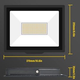 Willpower 4 Pieces 100W LED Flood Lights,9000lm Outdoor Security Lights,IP66 Waterproof Outside Lamp 6000K White Spot Light 110V Exterior Lighting for Yard Backyard House Court Stadium Parking