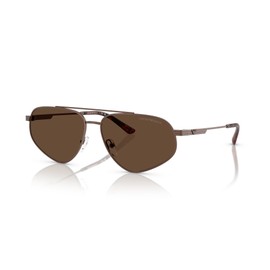 Emporio Armani 0EA2156 MATTE BRONZE 59 Sunglasses, MATTE BRONZE
