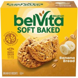 Belvita 🔵 New Belvita Banana Bread Fruit Wheat Oats Breakfast 5PK (4 Biscuits Per Pack)
