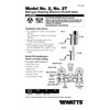 Watts 2T-M2-SC 1/2 2T-M2 DuoCloz Manual Washing Machine Shut Off