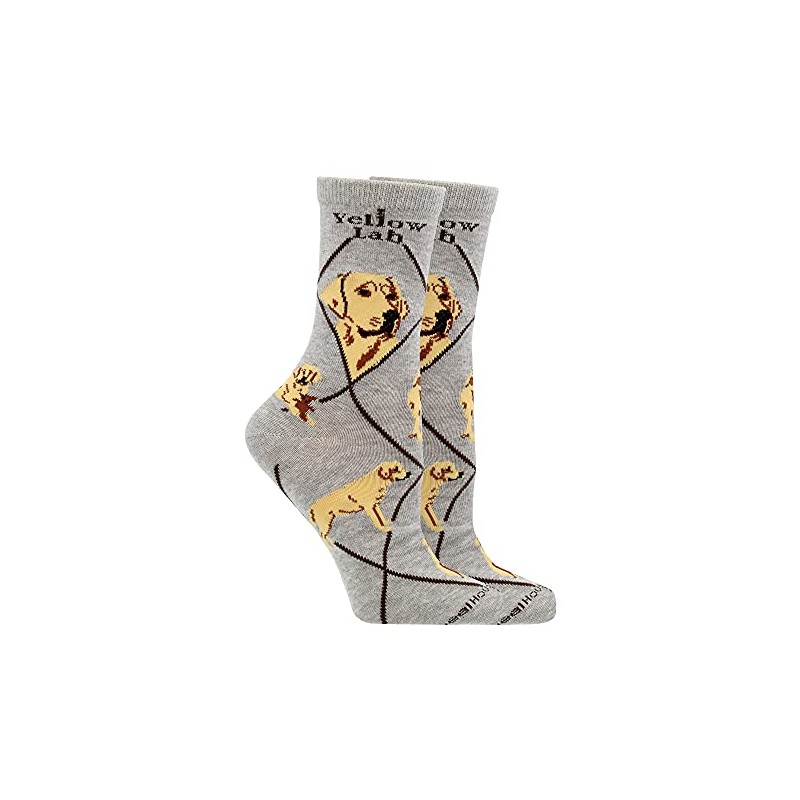 WHD Yellow Lab Socks (Gray, Large)