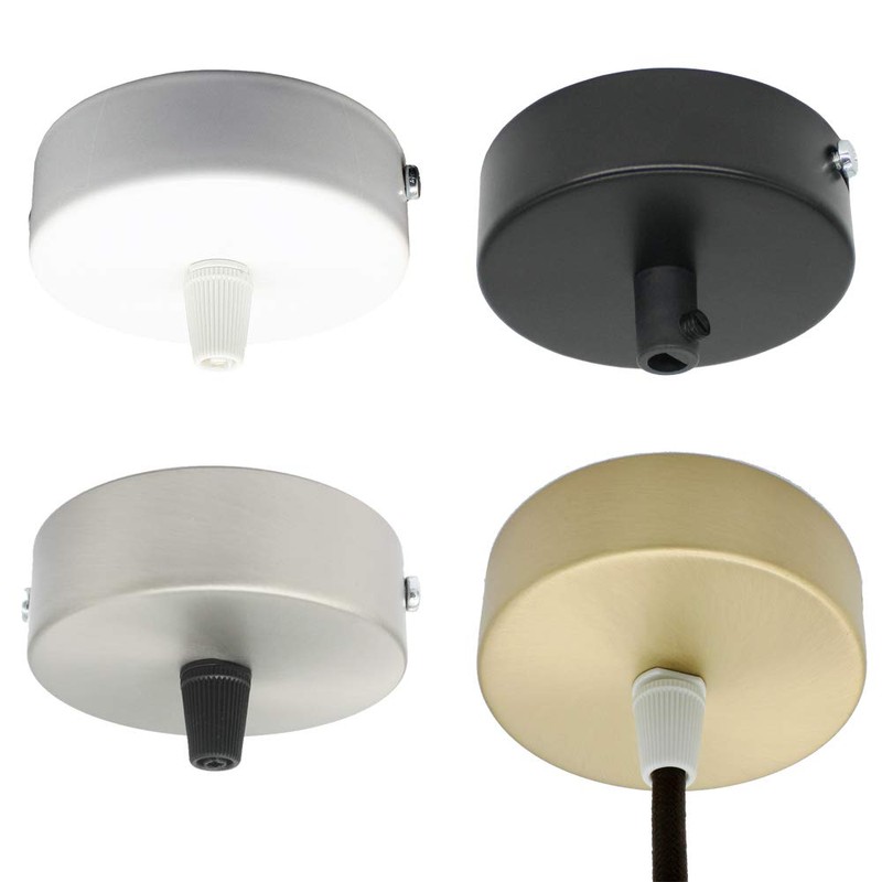 Junction Box White Metal in Set with Accessories Diameter 80