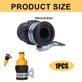 EujRcf Kitchen Tap Hose Connector, Universal Tap Connector for Hose Pipe, Durable Hose to Tap Connector for Garden, DIY, and Outdoor Use,