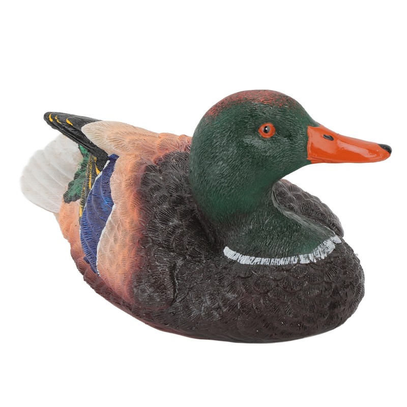 Simulation Water Floating Duck Sculpture Ornament Synthetic Resin Artware Fountain