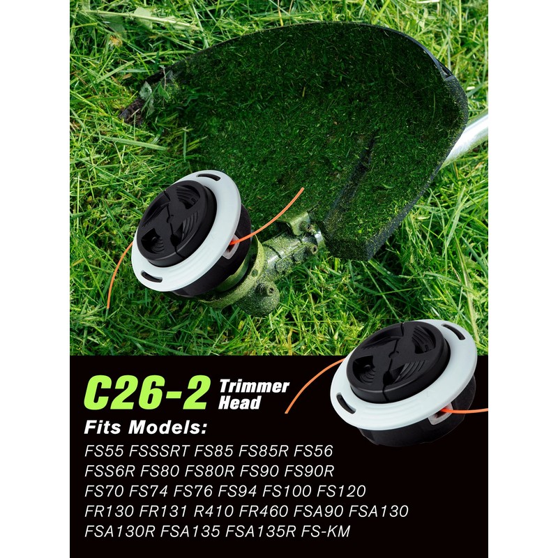 Trimmer Head for Sthil C26-2, Fits FS55R, FS56RC, FS90 and
