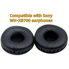 Xinyuekj Ear Pads Replacement,Compatible with Sony WH-XB700 Wireless Headphones,Ear Pads Cushions with Upgrade Memory Foam & High Protein Leather(Black)