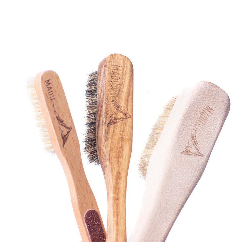 MADU CLIMB - Wooden Rock Climbing Brush Set Premium Boars