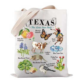Texas Canvas Tote Bag Texas State Gift Texas Lover Gift Texas Themed Gift Texas Eco Tote Bag, texas canvas tb