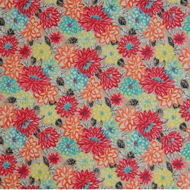 RSH DECOR: Foam Mid Back Seat Cushion | 42” x 21” x 3" | All-Weather Spun Fabric | Water and Fade-Resistant | Outdoor Chair Cushion for Patio Furniture | Artistic Floral