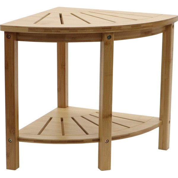 Redmon since 1883 Bamboo Spa Style Corner Seat Shower Bench