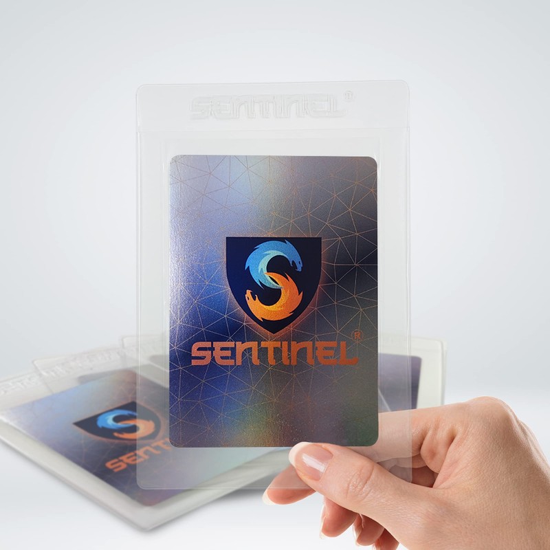 Sentinel® Semi Rigid Card Holders (50 Pack) - Premium Card