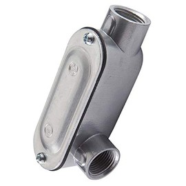 Halex, 1/2 in. Rigid Type LR Threaded Conduit Body with Cover and Gasket , 58905, 1 per pack