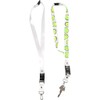 Key Strap, L: 53 cm, white, 5 pcs