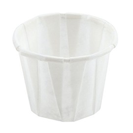250 x 4oz Disposable White Paper Souffle Ramekins/Portion Pots/Sauce Pots for Condiments or Medicines by Genpack