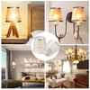 YISUN Crystal Chandelier Mini Lamp Shade 5.5-inch, Bell, Clip On,