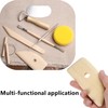 4 Pcs Pottery Ribs Wooden Clay Ceramic Sculpting Tools Clay