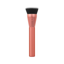 Real Techniques Glow Round Base Makeup Brush, For Liquid & Cream Makeup, Flat Top Foundation Brush For Buffing & Blending Up Coverage, Dense, Synthetic Bristles, Vegan & Cruelty Free, 1 Count