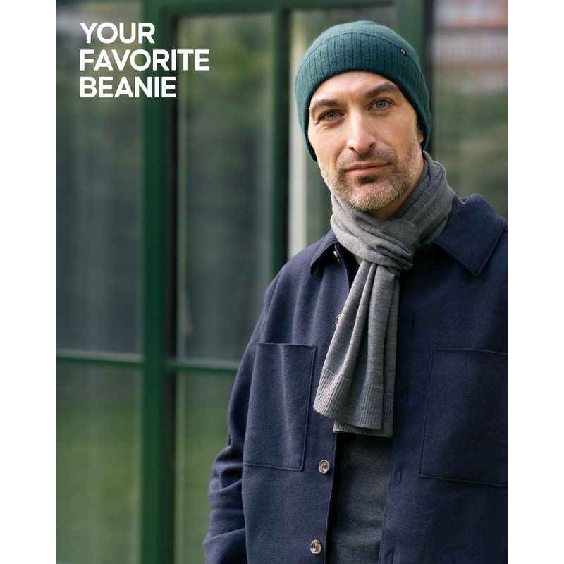 DANISH ENDURANCE 100% Cashmere Beanie Hat, Luxuriously Soft, Premium Comfort,