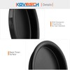 KOVOSCH 10 Pack Closet Door Finger Pull Black - 2-1/8”