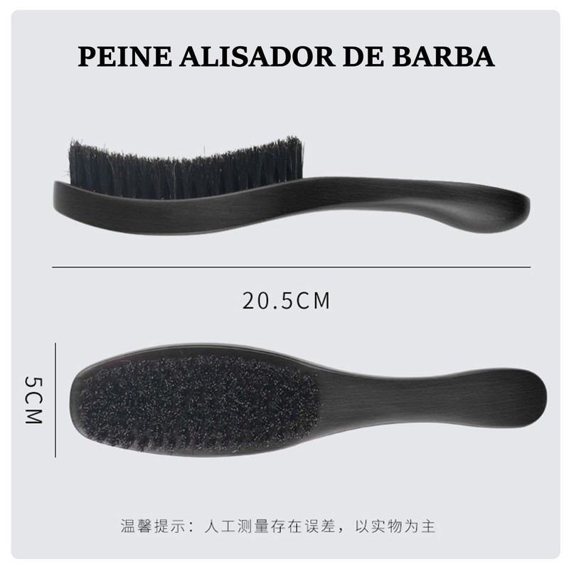 CHENGBAO Cepillo ondulado,cepillo de pelo para hombre, juego de cepillo