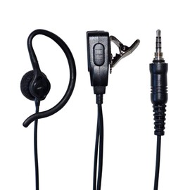 ICOM Alinco Yaes Standard 1-Pin Screw-in Plug Compatible with Walkie Talkies 2-Way Clip Microphone with Earhook (Earphone Microphone) IC-4300 IC-4350 FTH-314 FTH-314L FTH-107 FTH-108 FTH-208 FTH-307 FTH-308 CLL 40 CL7 0A CL120A SR-40 SR-45 SR-70 SR-100 D