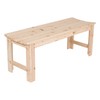 Shine Company Outdoor Wooden Backless Patio Garden Bench, 4 Ft,