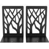 KISHNELL Soporte Sujeta Libros Decorativos De Metal 2 Piezas Modernos