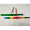 Aero Motion Puddle Jumper Hand Propelled Flying Wood Toy RAINBOW