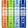 Dr. Bronner's | Bálsamo labial orgánico, pack surtido con 4