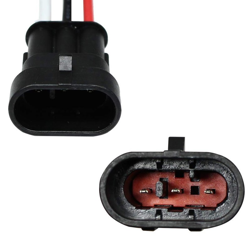 YUNPICAR 18 Gauge 3 Pin Way Car Waterproof Electrical Connector